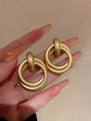 Geometric Twisted Wire Earrings