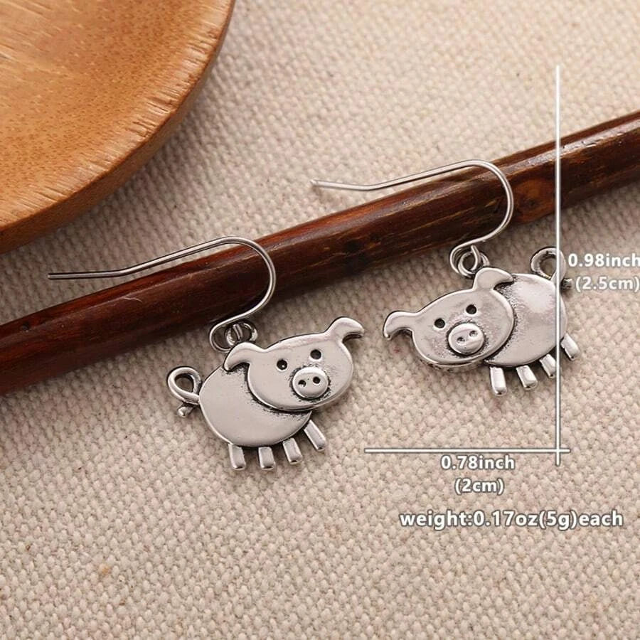 Vintage Bohemian Animal Pendant Earrings
