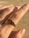 Vintage Boho Flower Leaf Ring