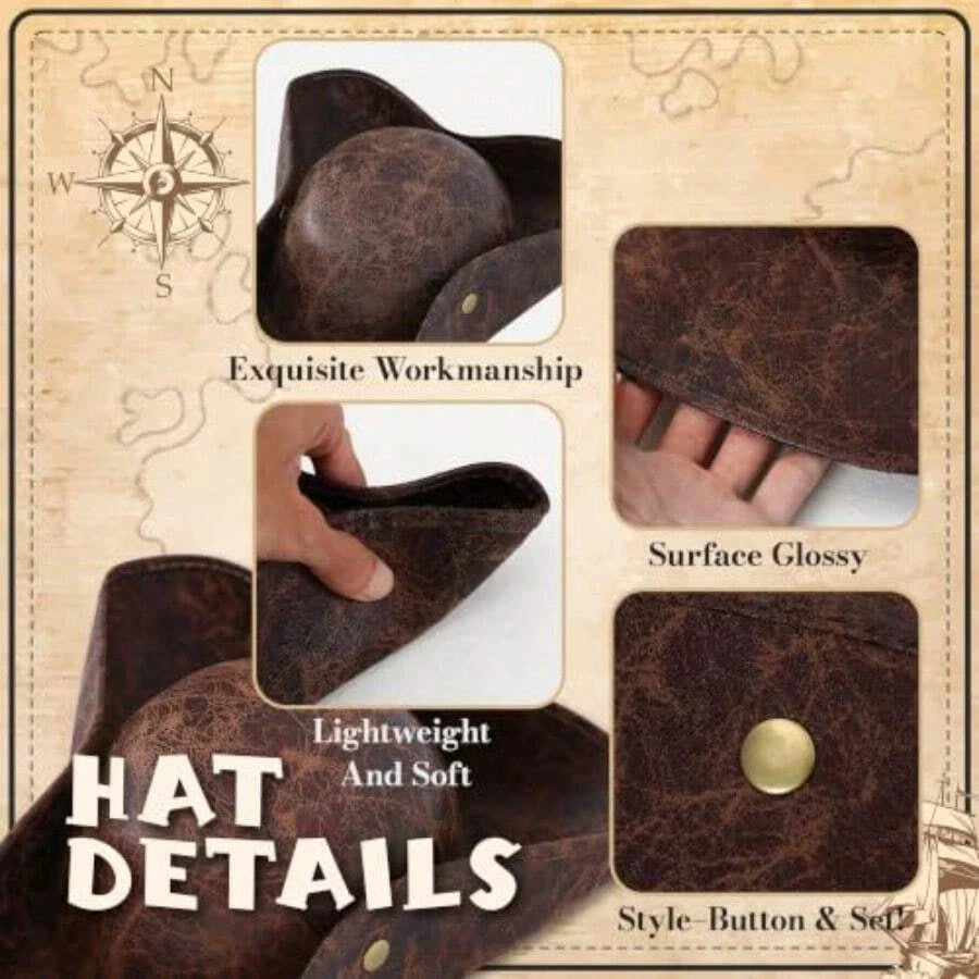 Womens Pirate Hat Set