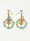 Retro Crystal Beaded Pendant Earrings