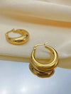 Vintage French Circle Earrings