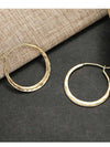 Hammered Large Hoop Earrings