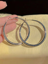 Minimalist Gold Oversize Hoop Earrings