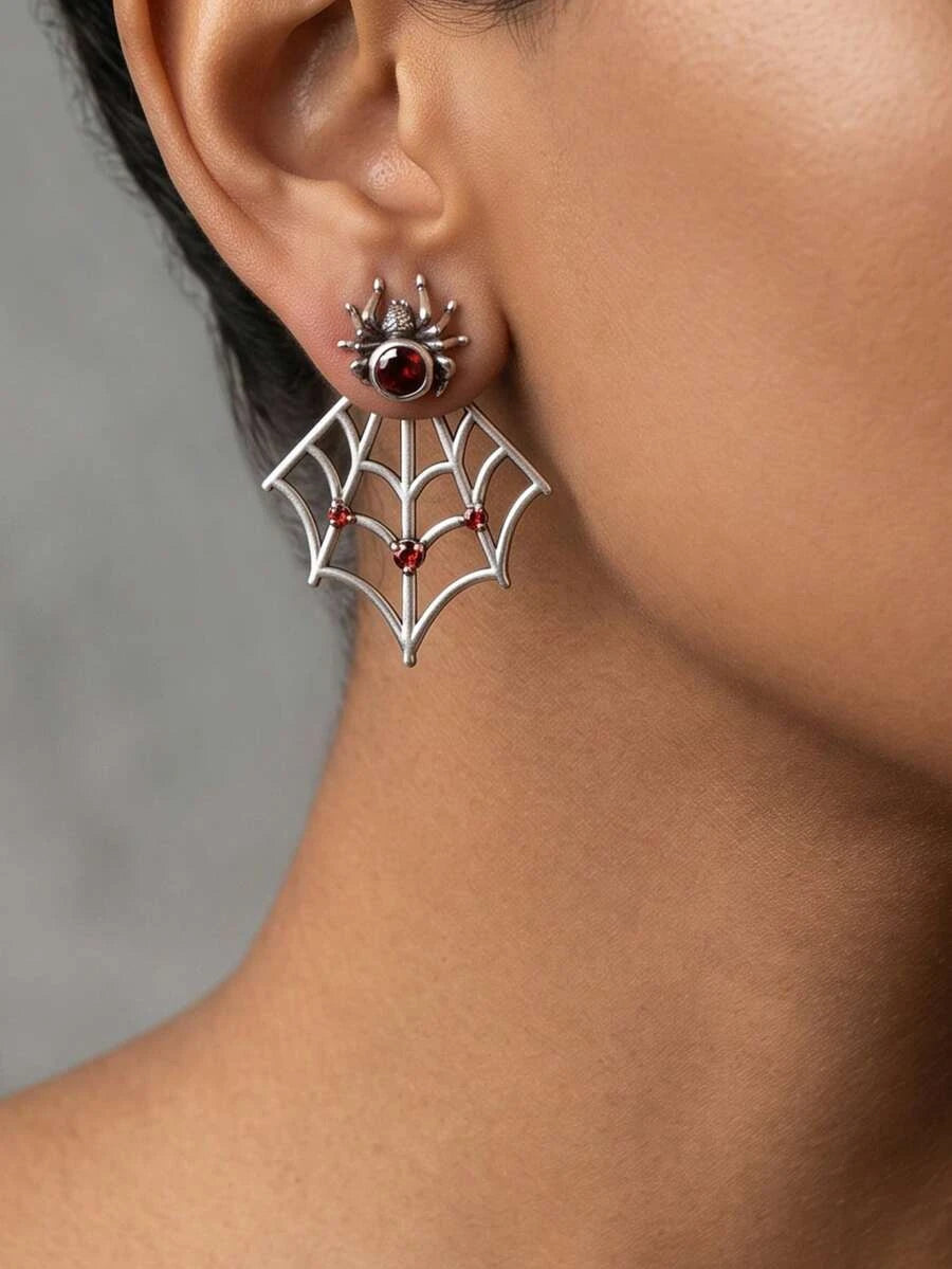 Gothic Antique Silver Earrings