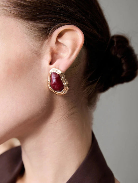 Minimalist Asymmetrical Vintage Earrings
