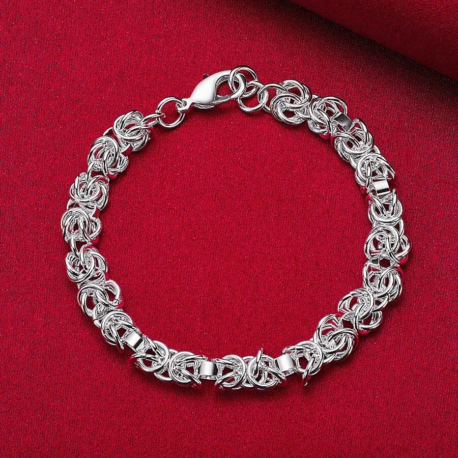 Sterling Silver Plated Chain Bracelet