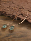 Resin Geometric Drop Earrings