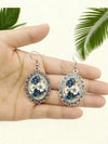 Vintage Floral Teardrop Earrings