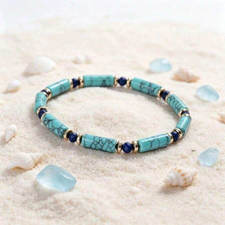 Turquoise Stone Jewelry Set