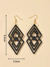 Casual Geometric Wooden Earrings