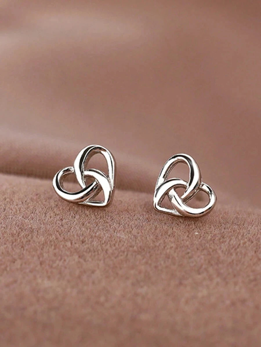 Elegant Heart Earring Studs