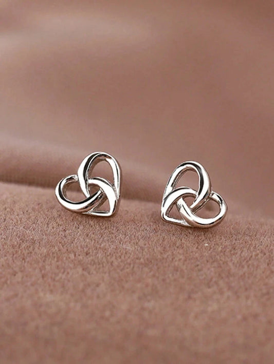 Elegant Heart Earring Studs