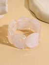 Resin Beaded Wide Cuff Bracelet