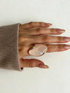 Gold Plated Geometric Resin Ring