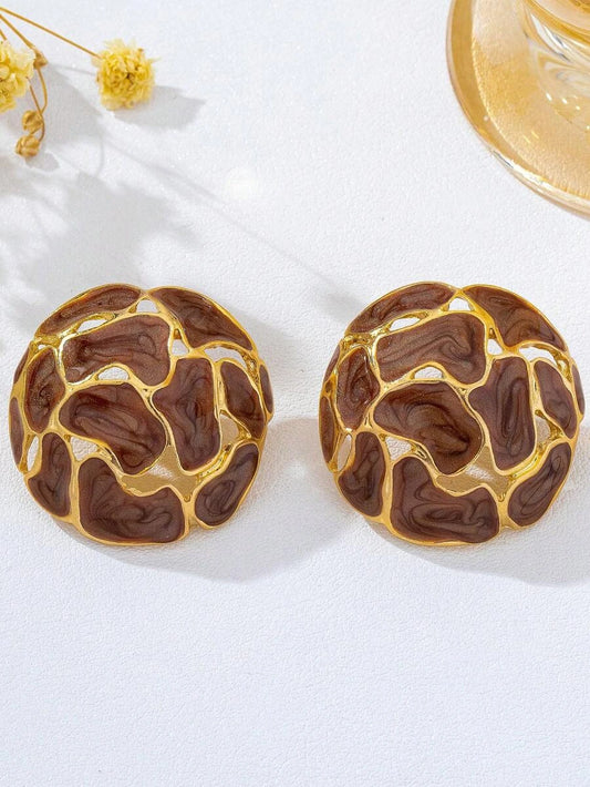 Vintage French Enamel Earrings