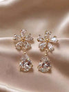 Vintage Water Drop Bowknot Earrings