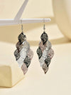 Korean Retro Leaf Tassel Earrings