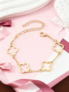 Rhinestone Floral Stretch Bracelet