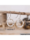 Bohemian Vintage Hollow Round Pendant Earrings