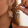 Spooky Sequin Rhinestone Dangle Earrings