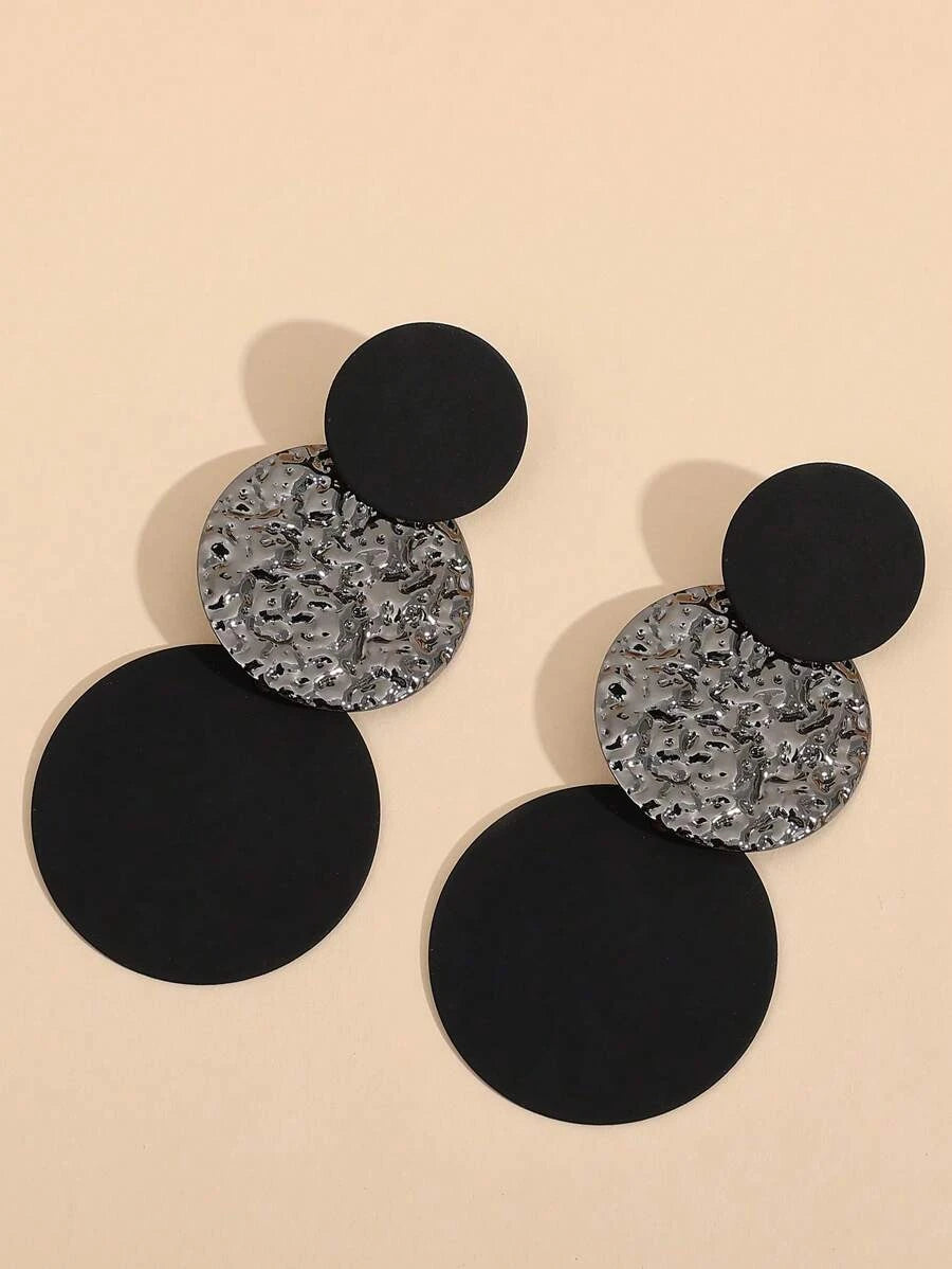 Circular Wave Pattern Fashion Earrings