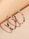 Retro Acrylic Hoop Earrings