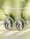 Gothic Ghost Cat Earrings