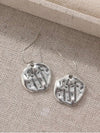 Vintage Silver Asymmetrical Drop Earrings