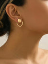 Minimalist Geometric Spiral Earrings
