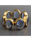 Retro Geometric Round Ring