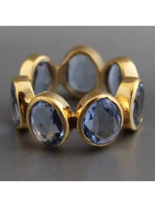 Retro Geometric Round Ring
