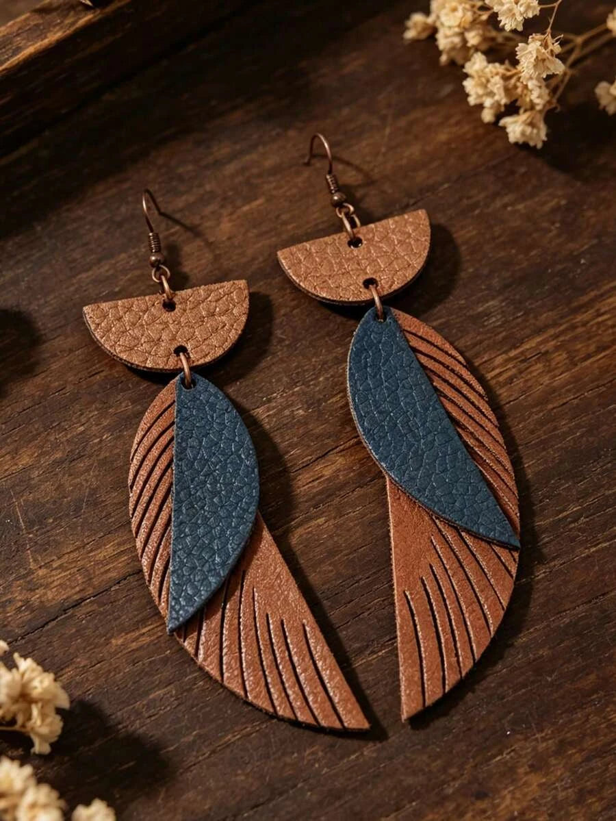 Bohemian Style Blue Earrings