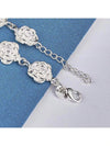 Sterling Silver Plated Rose Bracelet