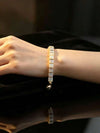 Natural Opal Square Bead Bracelet