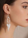 Vintage Bohemian Hollow Heart Earrings