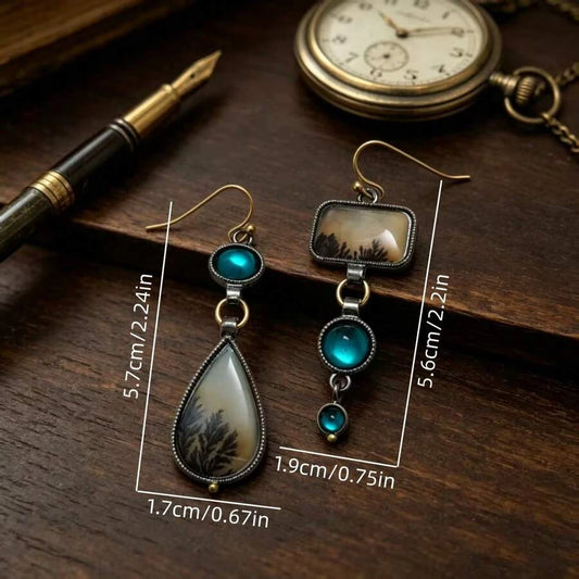 Vintage Bohemian Asymmetric Drop Earrings