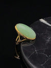 Gold Plated Stainless Steel Crystal Ring