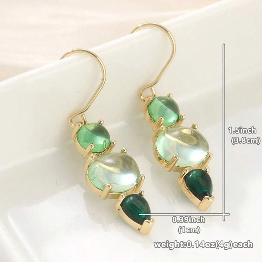 Retro Minimalist Geometric Drop Earrings