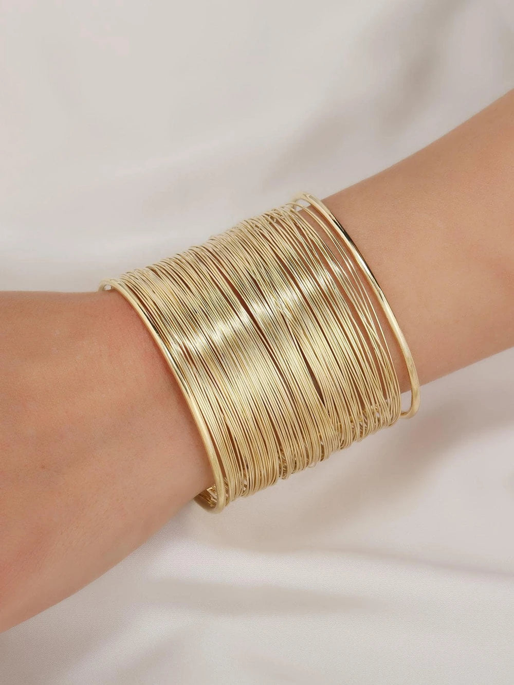 Gold Plated Wire Wrapped Bracelet