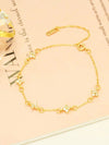 Rhinestone Floral Stretch Bracelet