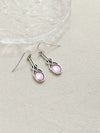 Bohemian Sea Blue Faux Gemstone Pendant Earrings
