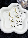 Minimalist Silver Geometric Spiral Earrings
