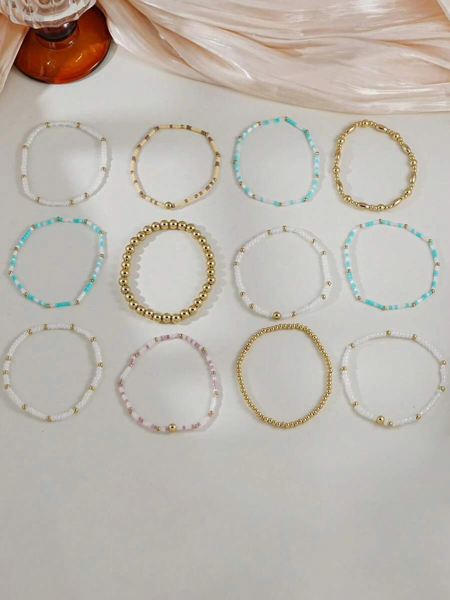 Bohemian Beaded Bracelet Set