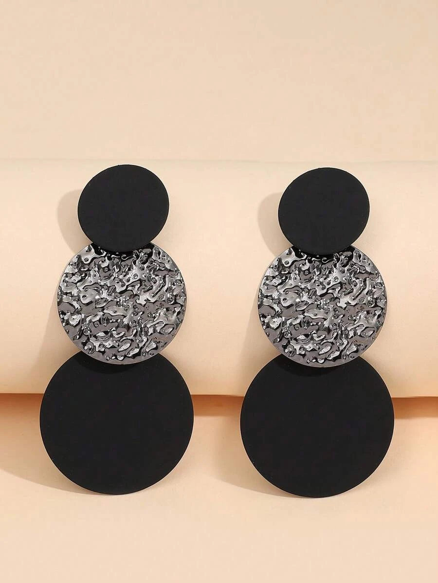 Circular Wave Pattern Fashion Earrings