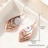 Vintage Carved Water Drop Earrings