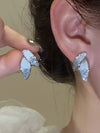 French Gradient Blue Earrings