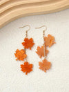 Autumn Maple Leaf Acrylic Earrings
