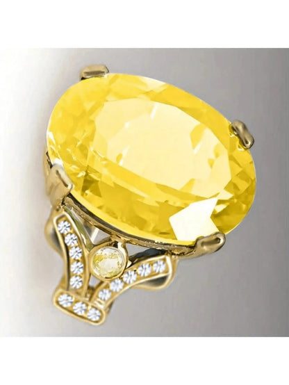 Bohemian Red Cubic Zirconia Ring