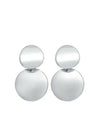 Retro Smooth Metal Circle Earrings